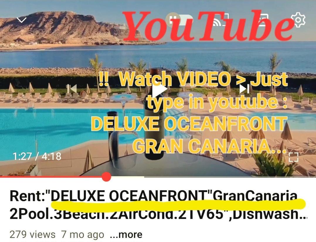 Oceanfront Deluxe-45M,Heated Pools,2Aircondition, 2Tv-65",Dishwasher,600Mb,Lift,Amadores View ! ปลายาเดลกูรา ภายนอก รูปภาพ
