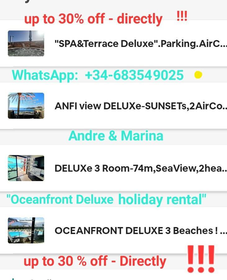Oceanfront Deluxe-45M,Heated Pools,2Aircondition, 2Tv-65",Dishwasher,600Mb,Lift,Amadores View ! ปลายาเดลกูรา ภายนอก รูปภาพ